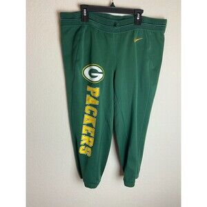 Nike NFL Team Apparel Mens Therma Fit Jogger Pants Green Size M Pull On